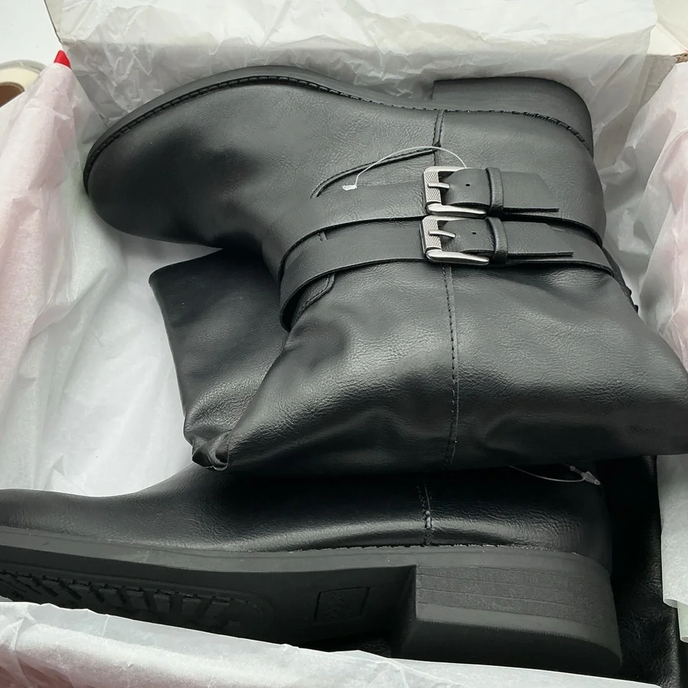 NWT Style & Co. MaliaWC black Mid-Calf  Black Over the Knee‎ Boots size 7.5 M